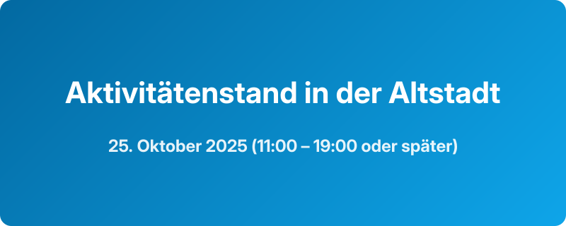 Aktivitätenstand in der Altstadt
